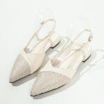 Elegant back-sleeve thick heel sandals - Image 3