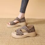 French thick-soled heeled sandals for women - Image 4