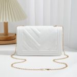 Simple fashion shoulder small square bag, Korean classic embossed square bag 2025 - Image 4